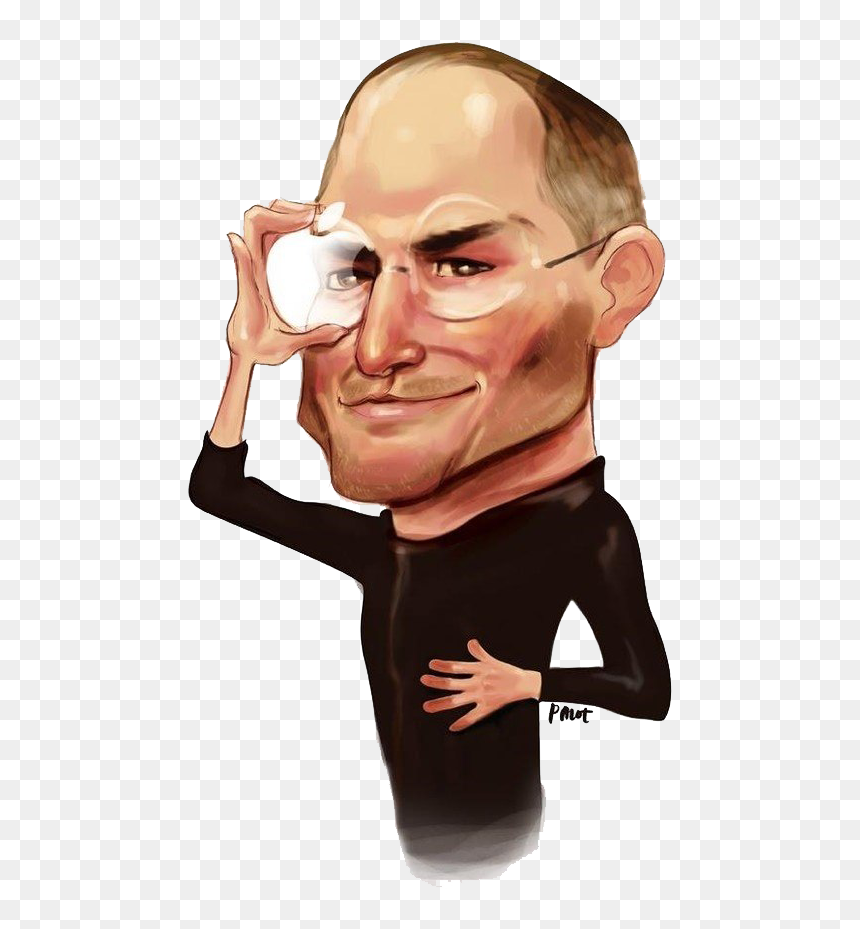 Steve Jobs Png Image - Steve Jobs Caricatura, Transparent Png - steve jobs png