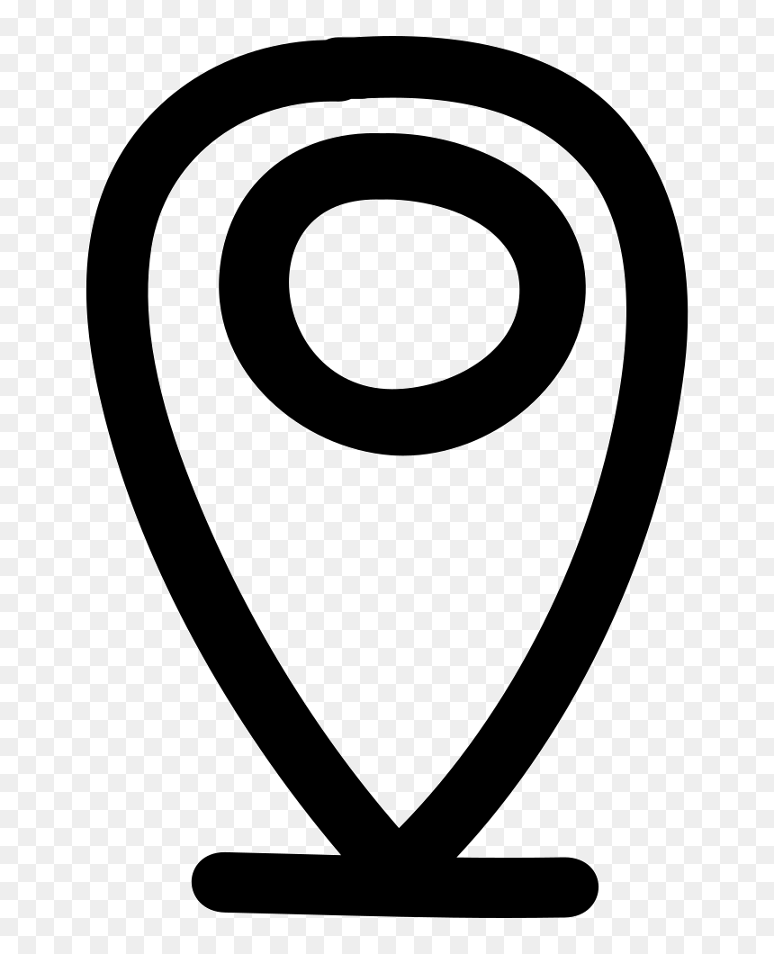 Pin Hand Drawn Sign - Charing Cross Tube Station, HD Png Download - location symbol png
