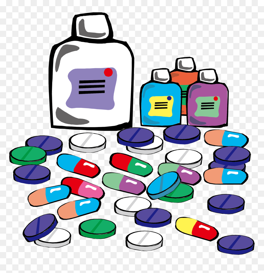 Tablet Clipart Medicine Tablet - Medicine Clipart, HD Png Download - medicine png