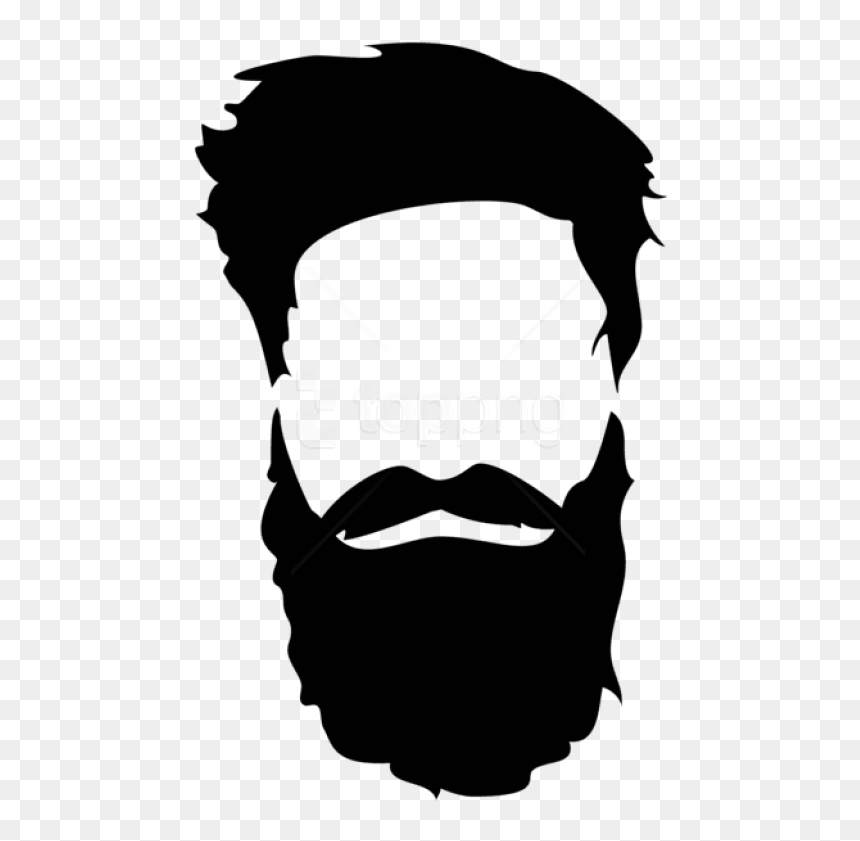 Free Png Download Hair Beard Mustache Png Clipart Png - Beard And Mustache Clip Art, Transparent Png - handlebar mustache png