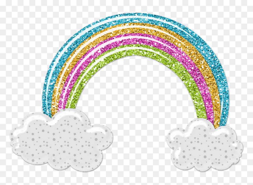 Sun Peeking Around Clouds Clipart Clip Art Transparent - Circle, HD Png Download - arcoiris png