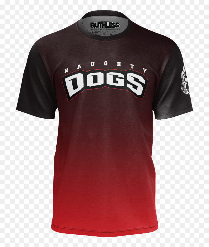 Naughty Dog Black Fade - Sports Jersey, HD Png Download - black fade png