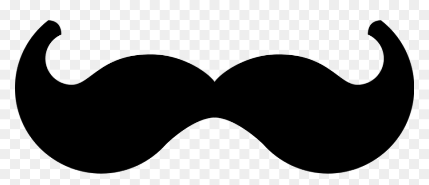 Curly Mustache Clip Art Cliparts - Stache Clipart, HD Png Download - handlebar mustache png