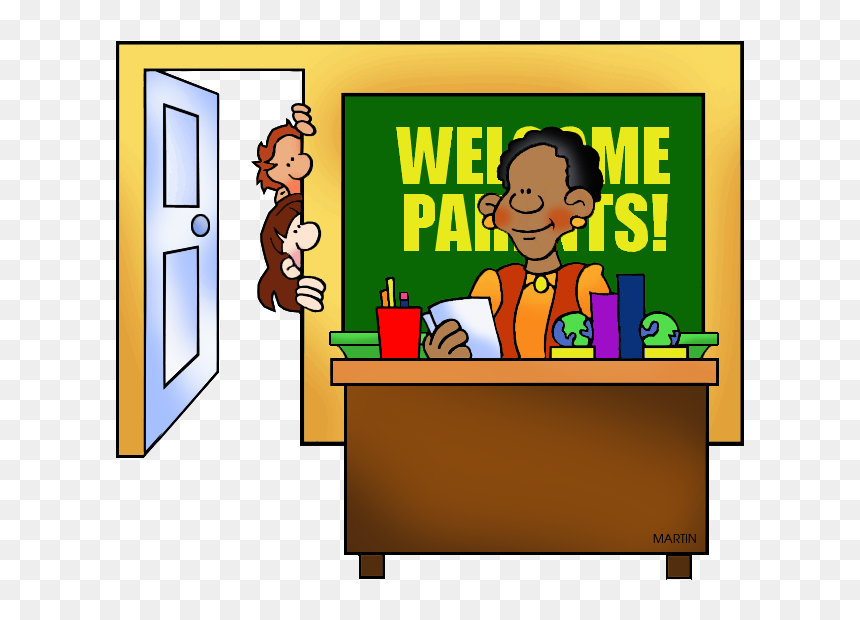 School Conference Clipart Png Library Library Cardinal - School Open House Clipart, Transparent Png - gracias png