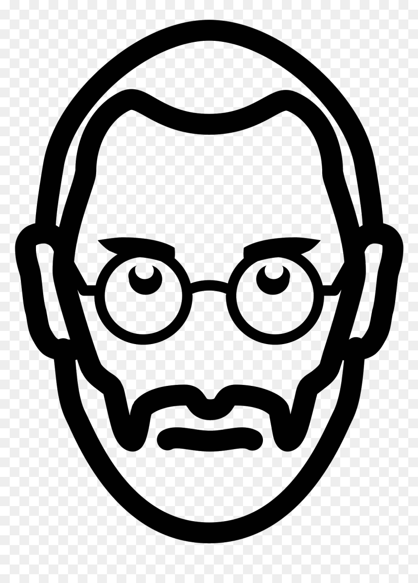 Steve Jobs Icon Clipart , Png Download - Steve Jobs Drawing Easy, Transparent Png - steve jobs png