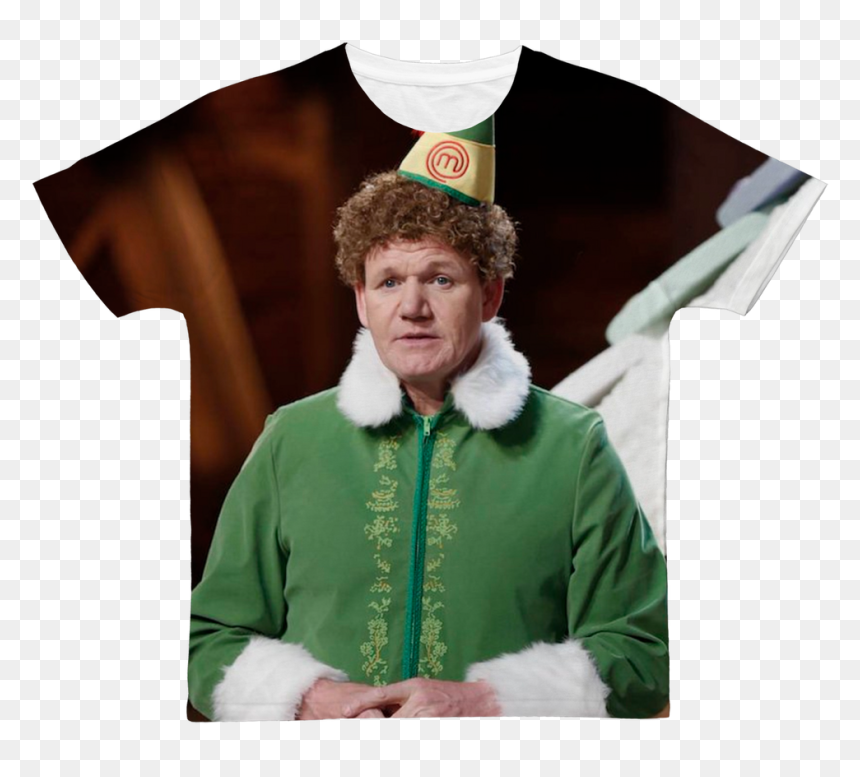 Gordon Ramsay Dressed As Buddy The Elf ﻿classic Sublimation - Gordon Ramsay, HD Png Download - gordon ramsay png