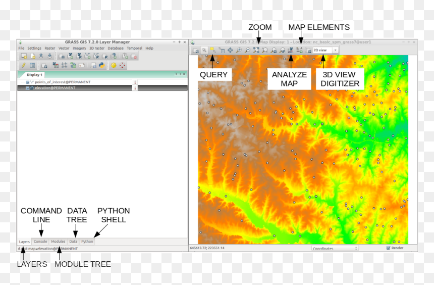 Grass Gis Gui - Raster Maps Gis, HD Png Download - grass vector png