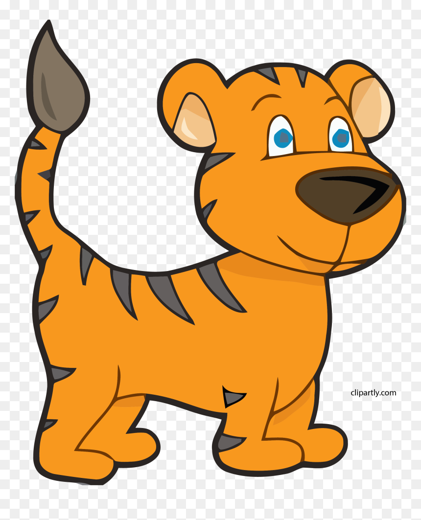 New Tiger Animal Character Clipart Png - Cartoon, Transparent Png - character png
