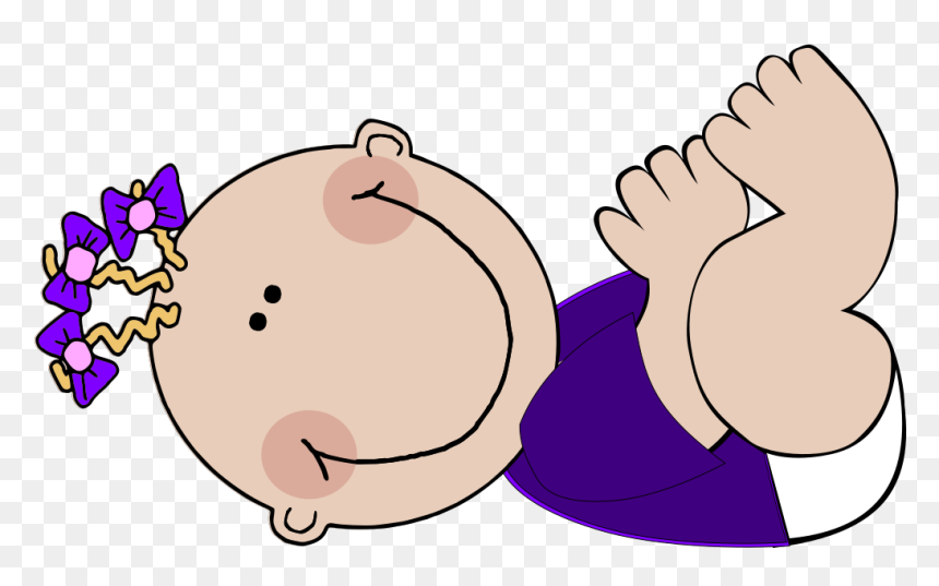Baby Girl Clip Art, HD Png Download - dinosaur clipart png