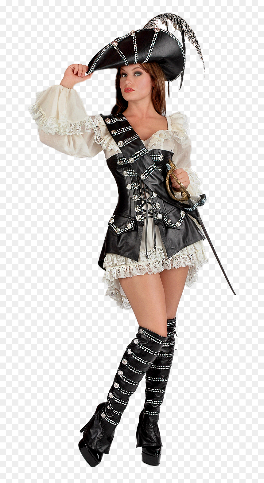 Fantasia De Pirata Feminina, HD Png Download - sexy model png