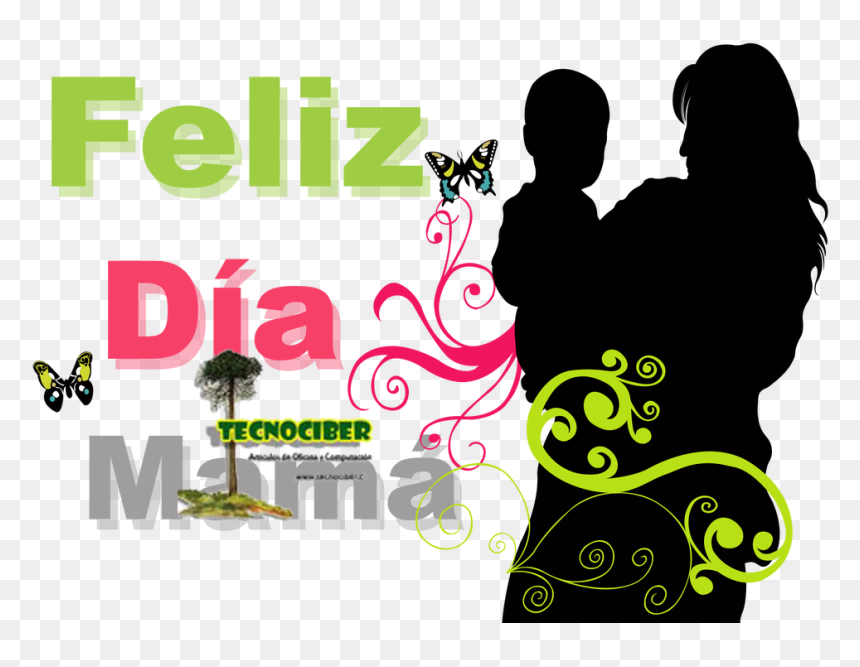 Mother And Child Silhouette, HD Png Download - mother png
