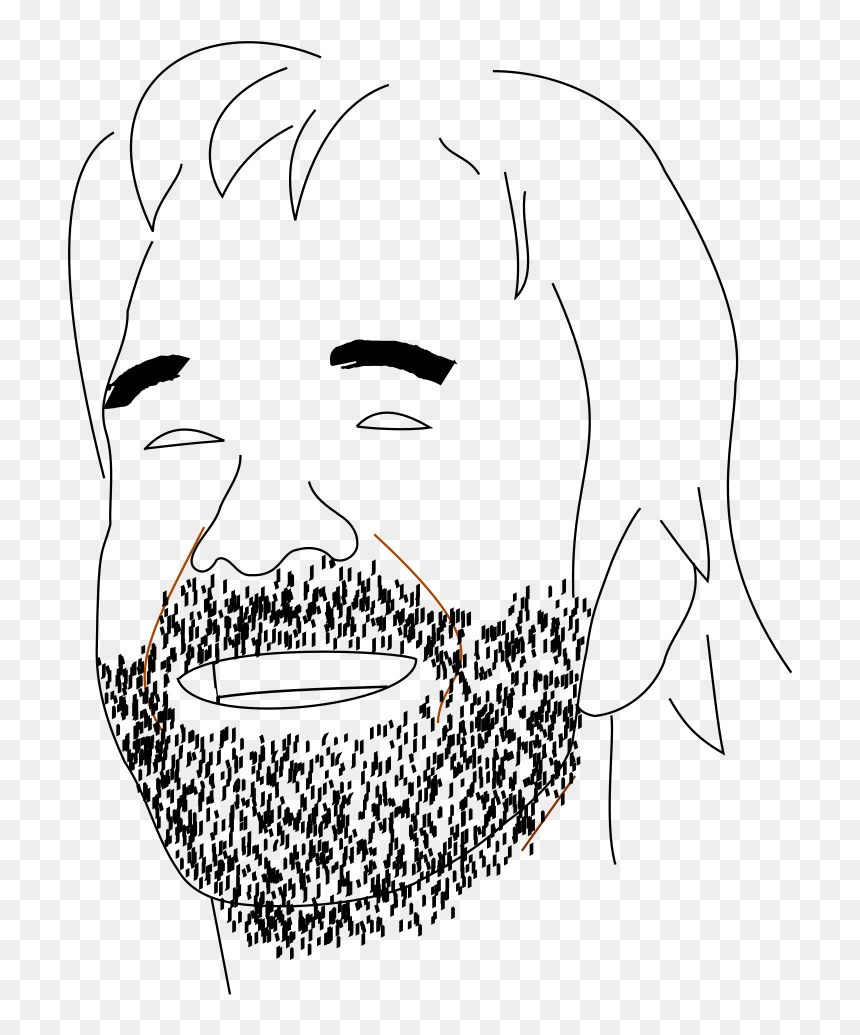 Chuck Norris Smiling Clip Arts - Sketch, HD Png Download - chuck norris png