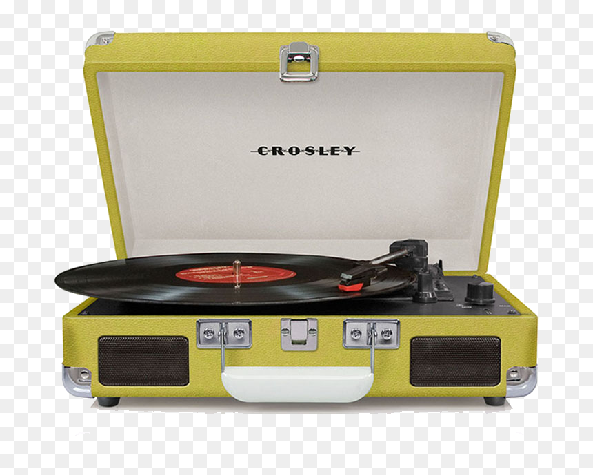 Cr8005a-gr Front Crosley Turntable Record Player Cruiser - Crosley Cruiser Deluxe Green, HD Png Download - turntable png