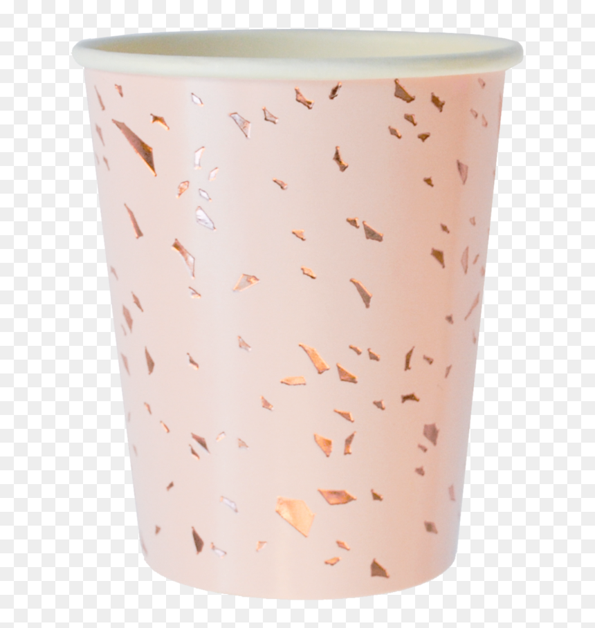 Pale Pink Confetti Paper Cups - Lampshade, HD Png Download - pink confetti png