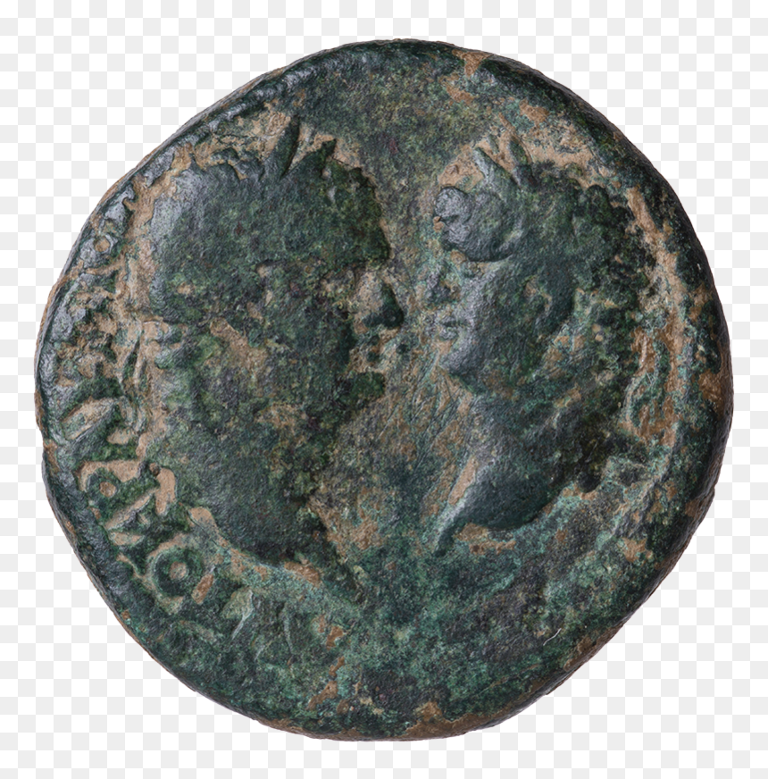 Busts Of Titus And Domitian - Agrippa Titus Domitian, HD Png Download - dime png