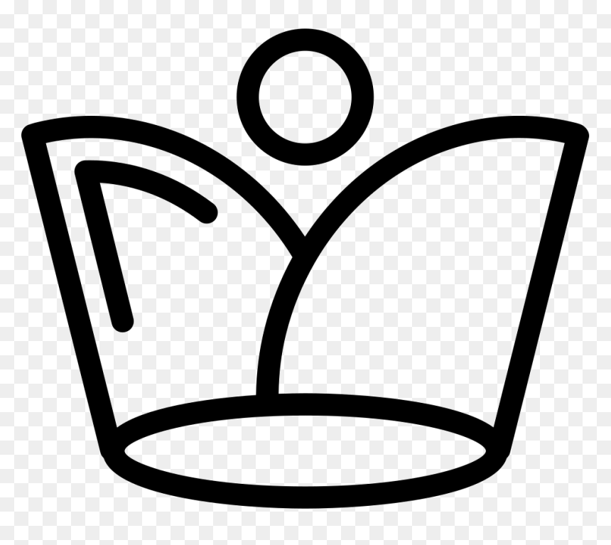 Royal Crown Outline Variant With Circle Shape Icon - Icon, HD Png Download - crown icon png