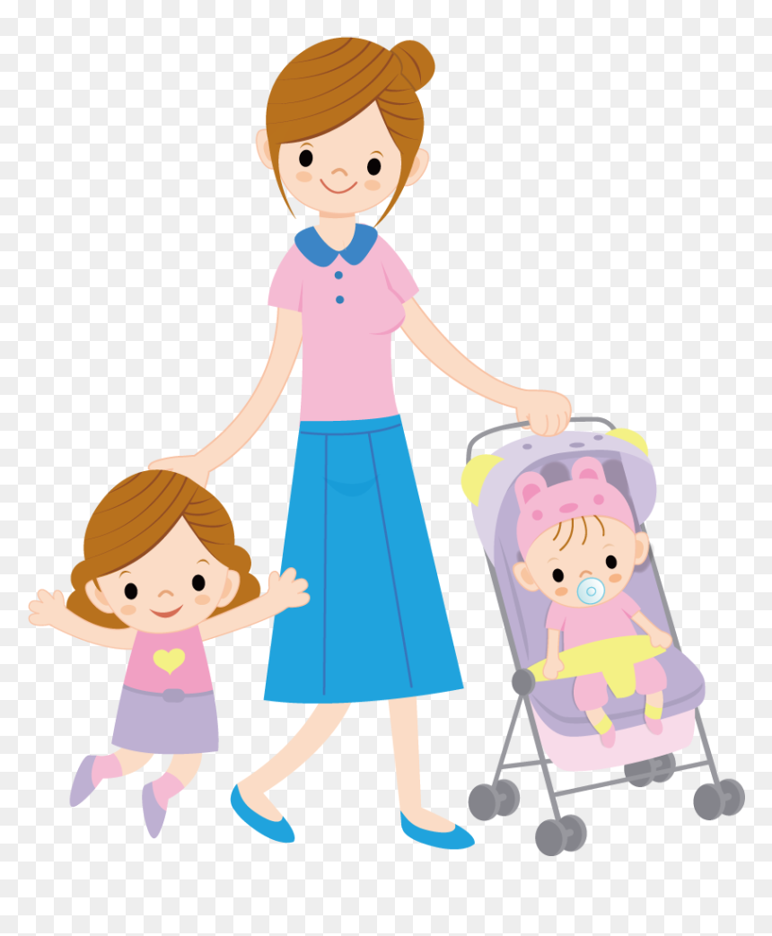 Mother And Children Png - Mother And Children Cartoon Png, Transparent Png - mother png