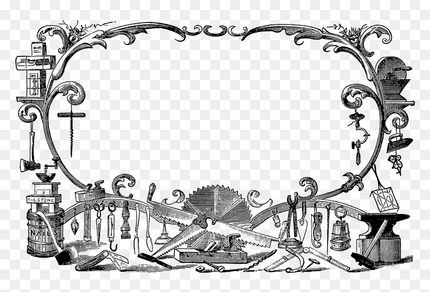 0251 Victorian Tool Workshop Advertising Blank Banner - Portable Network Graphics, HD Png Download - blank banner png