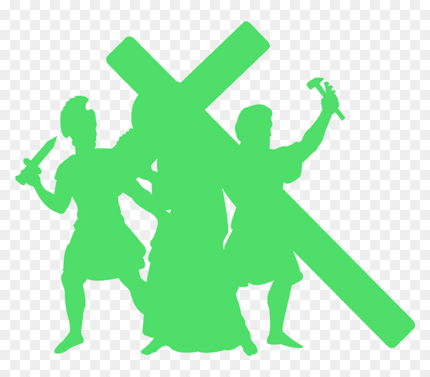 Stations Of The Cross Silhouette, HD Png Download - cross silhouette png