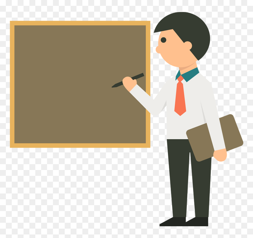 Thumb Image - Teacher With Board Png, Transparent Png - board png