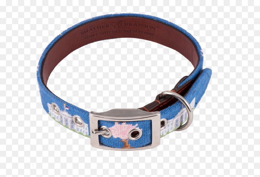 Dog Collar Transparent - Needlepoint Dog Collar, HD Png Download - dog collar png