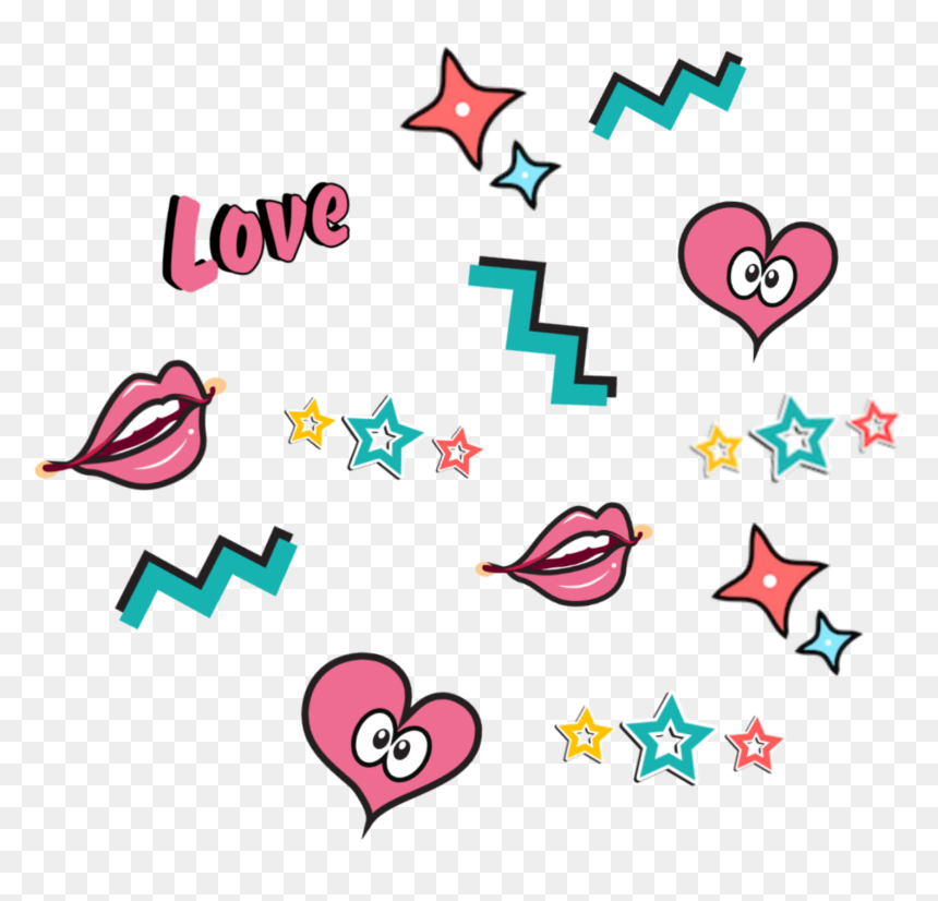#heart #heart #cute #multicolor #pink #confetti, HD Png Download - pink confetti png