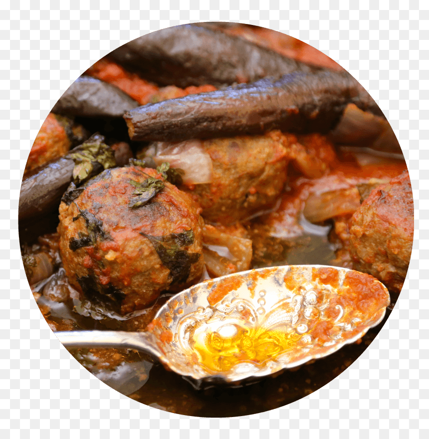 Ko"s Spiced Meatballs With Baby Eggplants - Meatball, HD Png Download - meatball png
