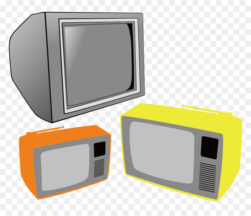 Television Set Retro Background Material - Tv Vector, HD Png Download - retro tv png