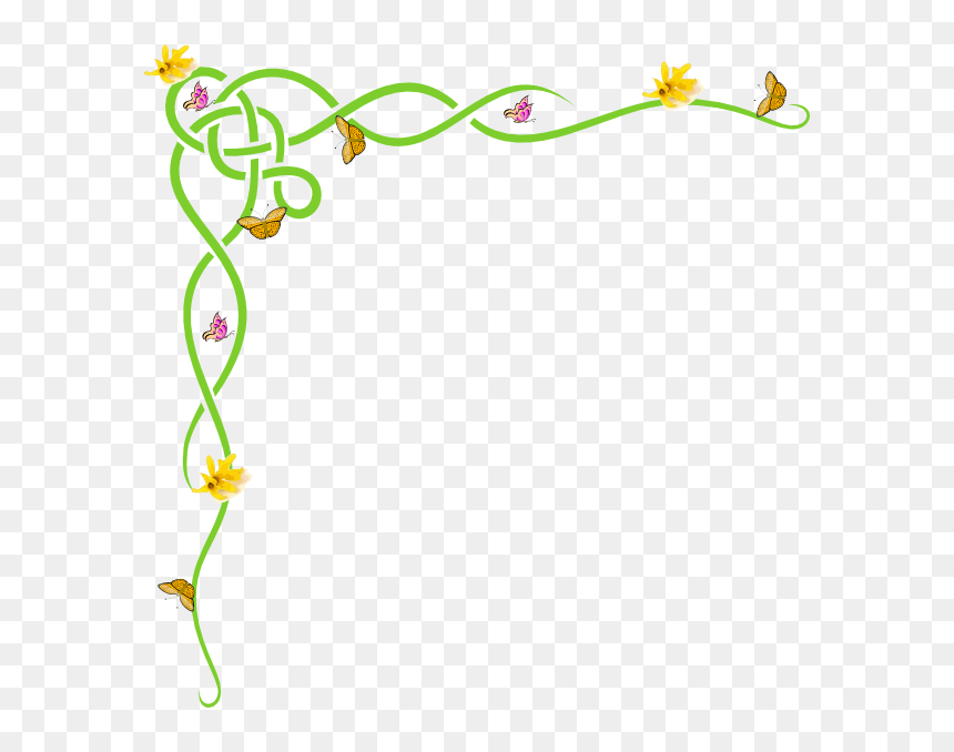 Daffodil Clipart Garden - Spring Border Free Clipart, HD Png Download - daffodil png