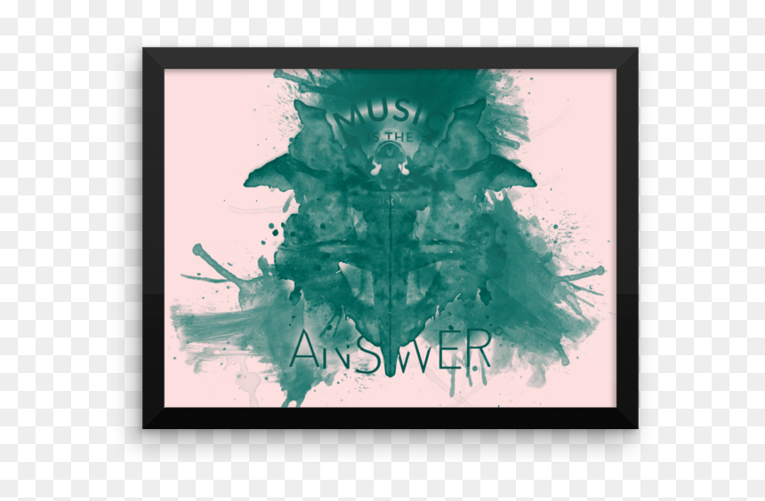 Music Inkblot • Verde Landscape Gallery Piece - Birch, HD Png Download - ink blot png