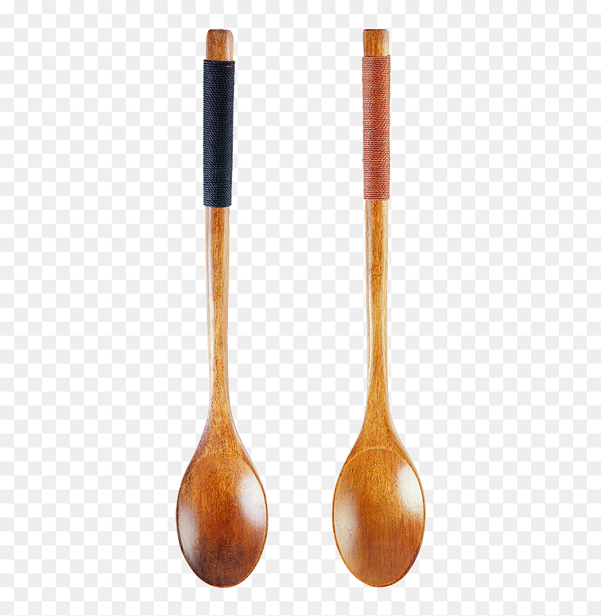 Net Red Spoon Wood Spoon Adult Meal Long Handle Soup - Wood, HD Png Download - wooden spoon png