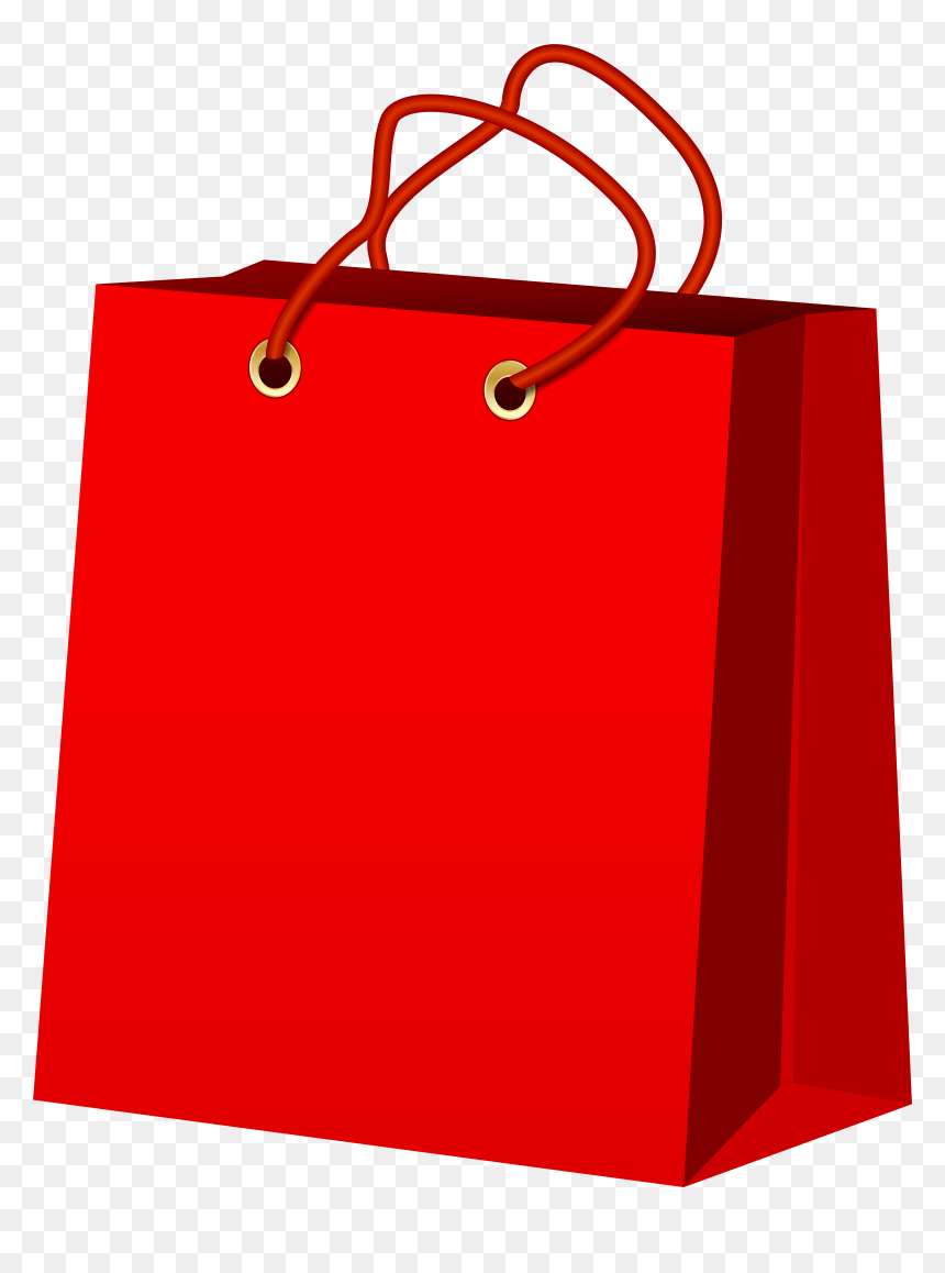 Red Gift Bag Png Clip Art, Transparent Png - bag png