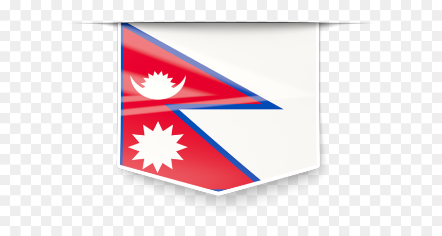 Flag Of Nepal National Flag Nepali Language - Old Flag Of Nepal, HD Png Download - korean flag png