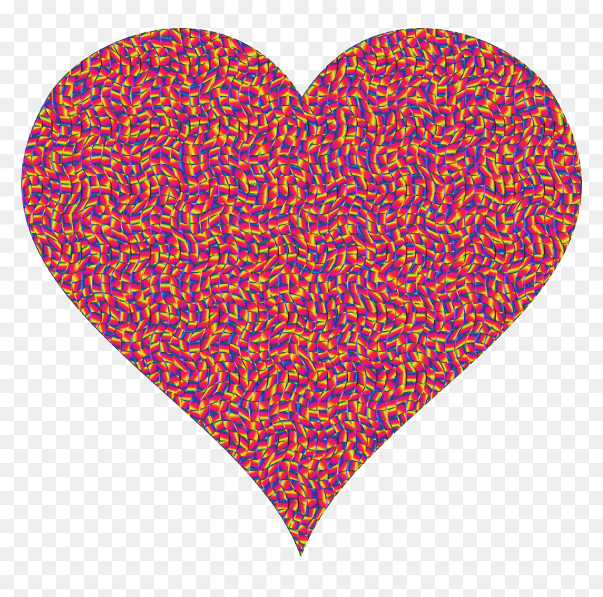 Colorful Confetti Heart 9 Clip Arts - Clip Art, HD Png Download - pink confetti png