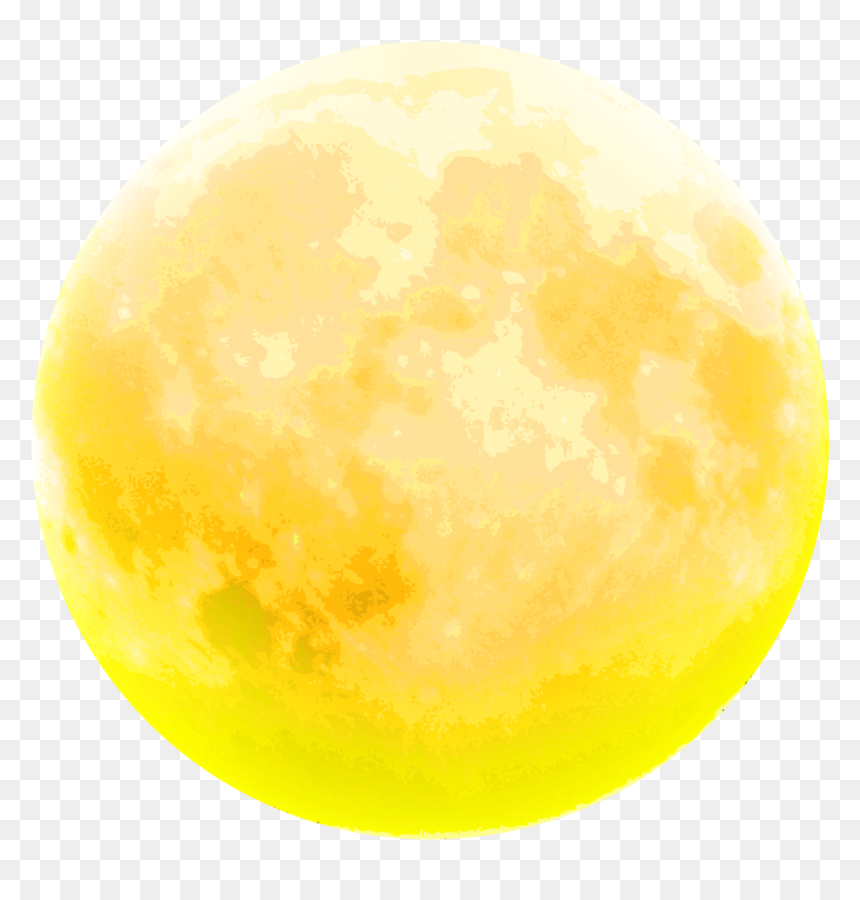 Golden Sun, Stars And Moon, Sunlight - Moon, HD Png Download - moon.png