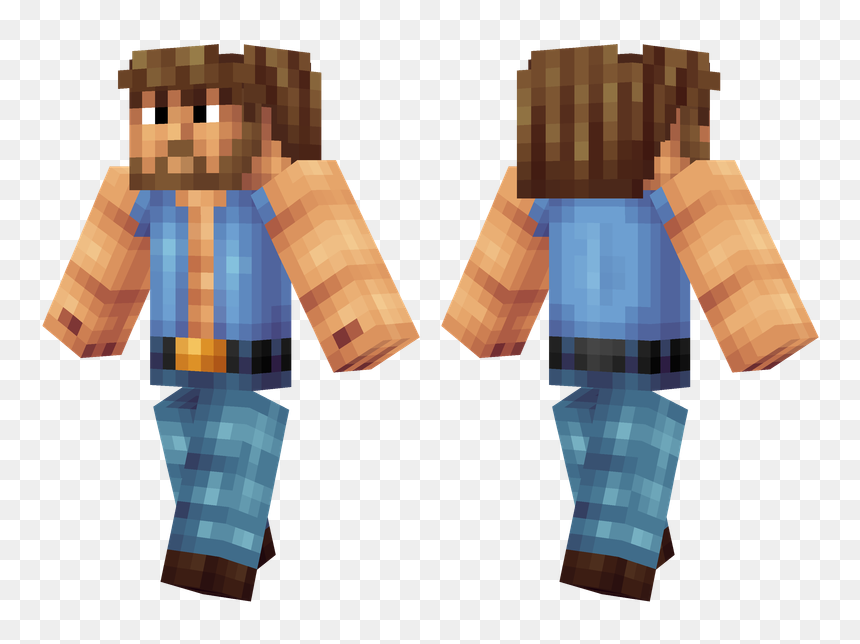 Minecraft Skin Hulk Download, HD Png Download - chuck norris png