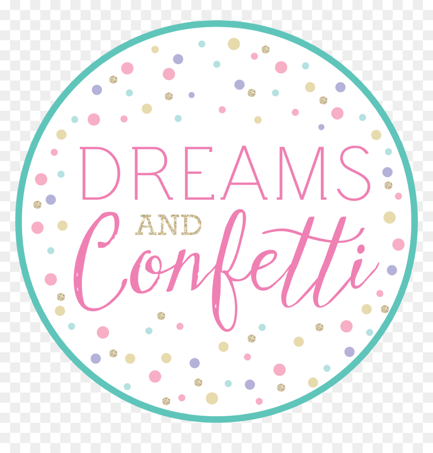 Circle, HD Png Download - pink confetti png