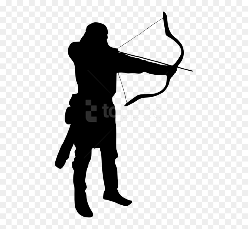 Free Png Archer Silhouette Png - Archer Silhouette Png, Transparent Png - cross silhouette png