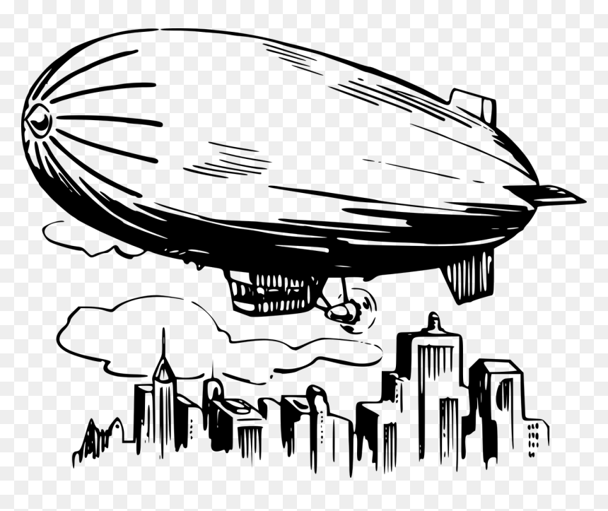Blimp Clip Art, HD Png Download - blimp png