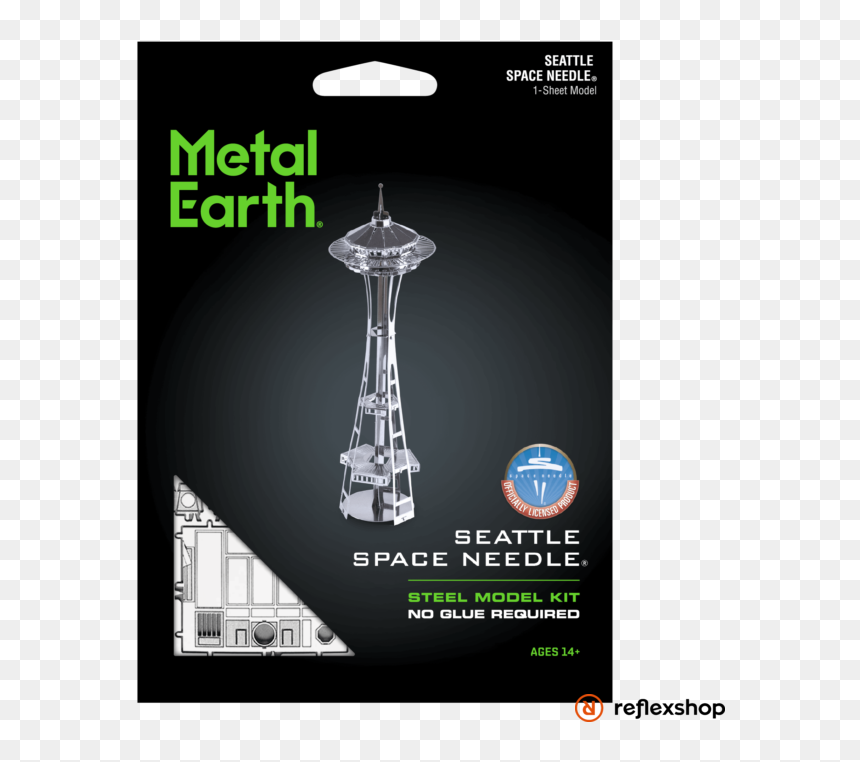 Metal Earth Space Needle Torony - Wieża Eiffla Do Składania, HD Png Download - space needle png