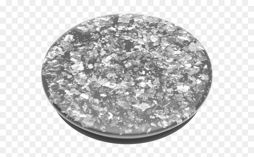 Popsockets Popgrip Foil Confetti Silver, HD Png Download - silver confetti png