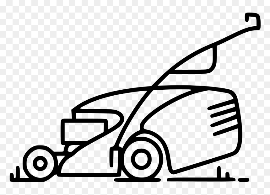 Lawnmower - Lawn Mower Side View Svg, HD Png Download - lawnmower png