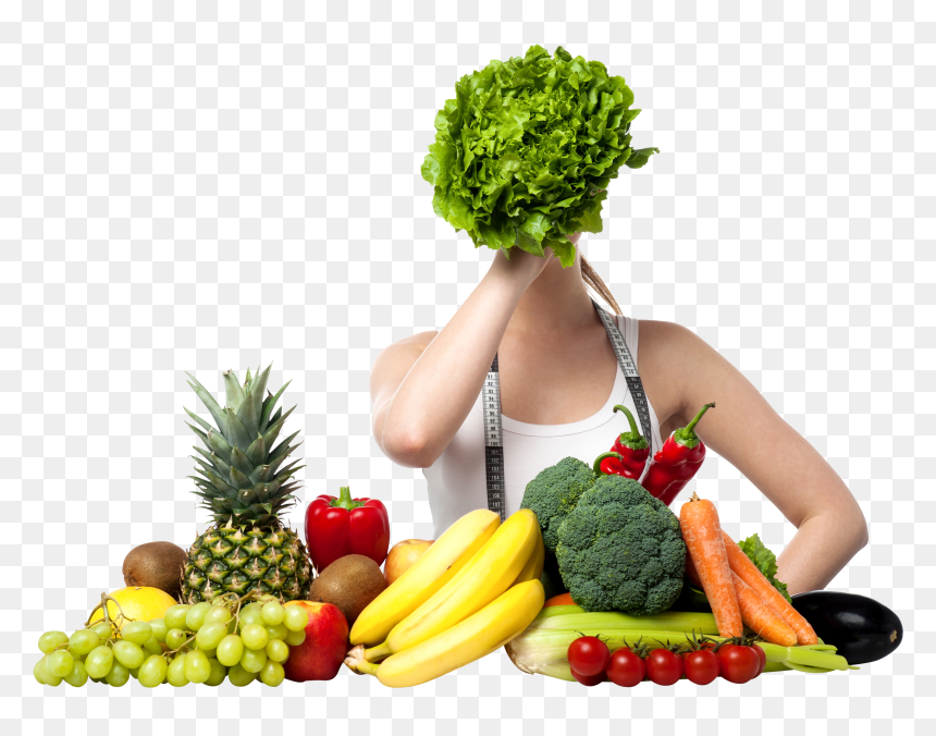 Transparent Fruits And Vegetables Png - Fruits With Girl Png, Png Download - fruits and vegetables png