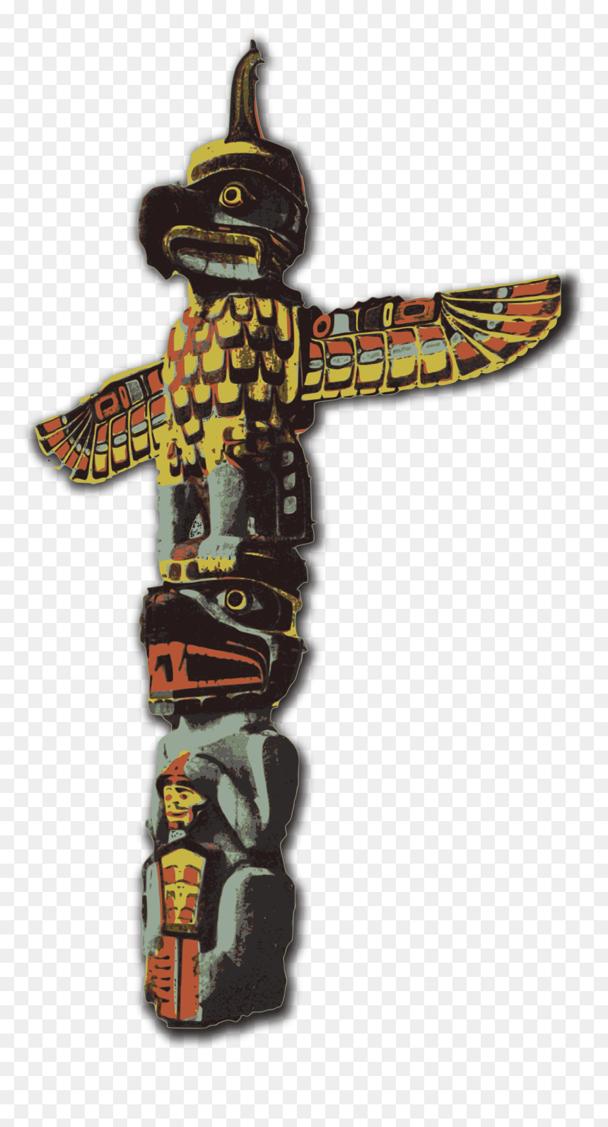 Totem Pole Png, Transparent Png - pole png
