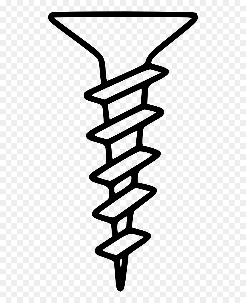 Sketch Of A Screw , Png Download - Screw Sketch, Transparent Png - screw png