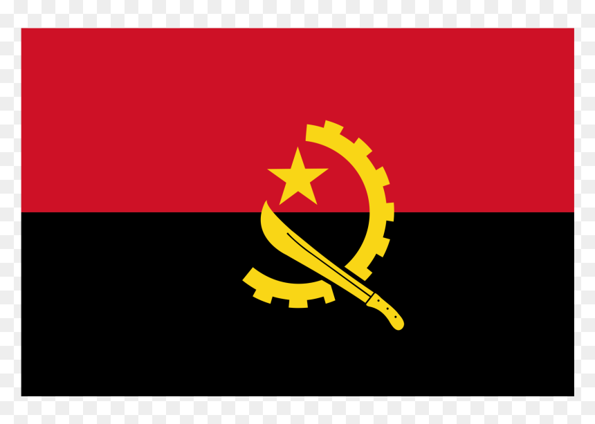 Angola Flag Png, Transparent Png - korean flag png