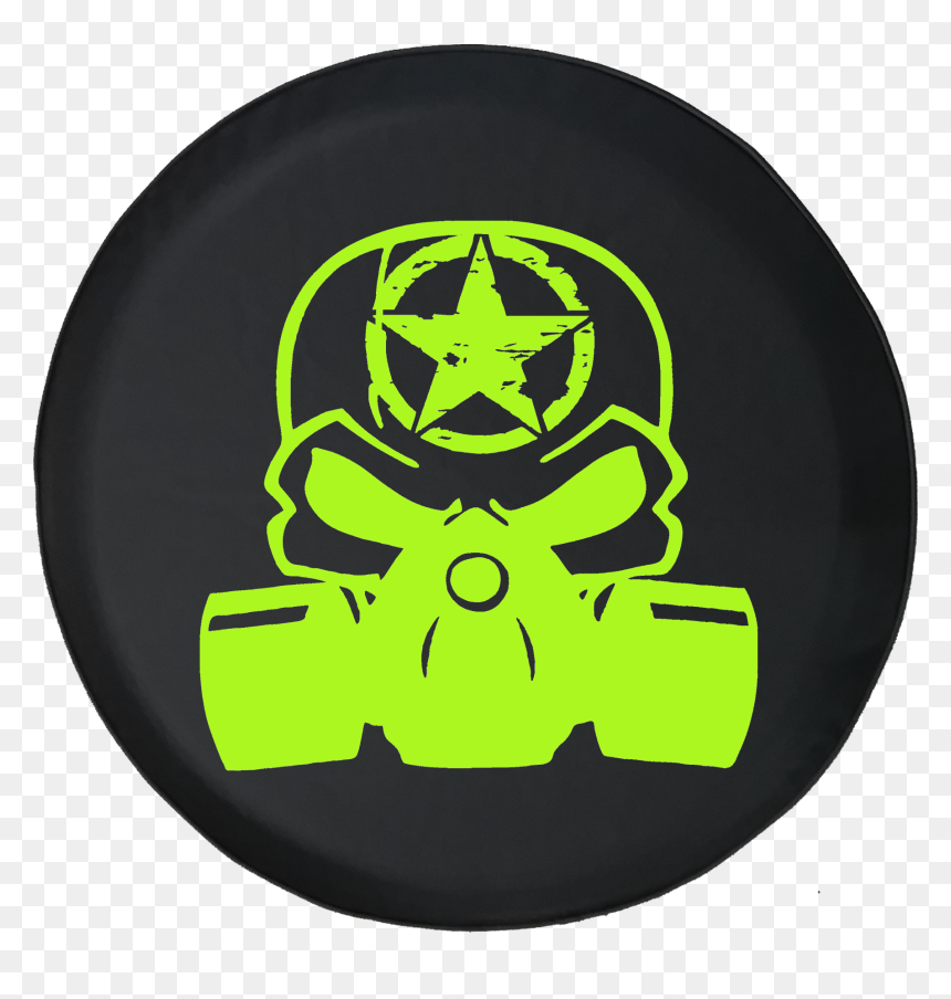 Punisher Skull Gas Mask Oscar Mike Zombie Military - 2019 Jeep Wrangler Spare Tire Cover Skull, HD Png Download - punisher skull png