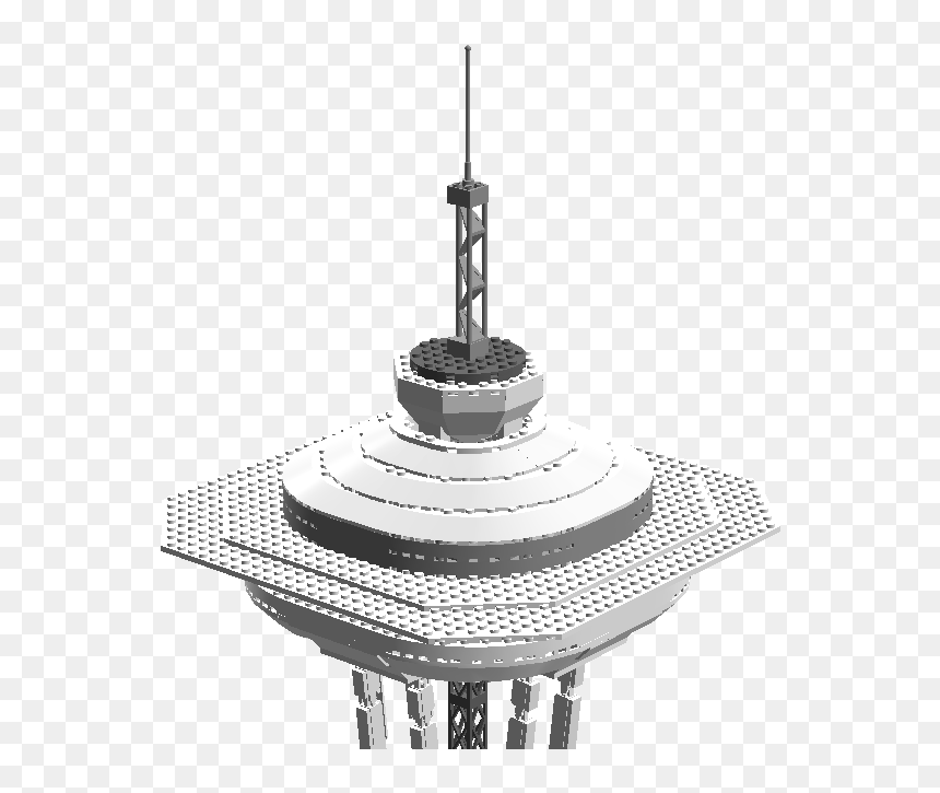Lego Space Needle - Monochrome, HD Png Download - space needle png