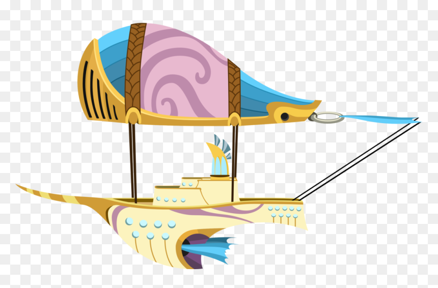 Airship Drawing Tiny Clip Freeuse Library - Mlp Airship, HD Png Download - blimp png