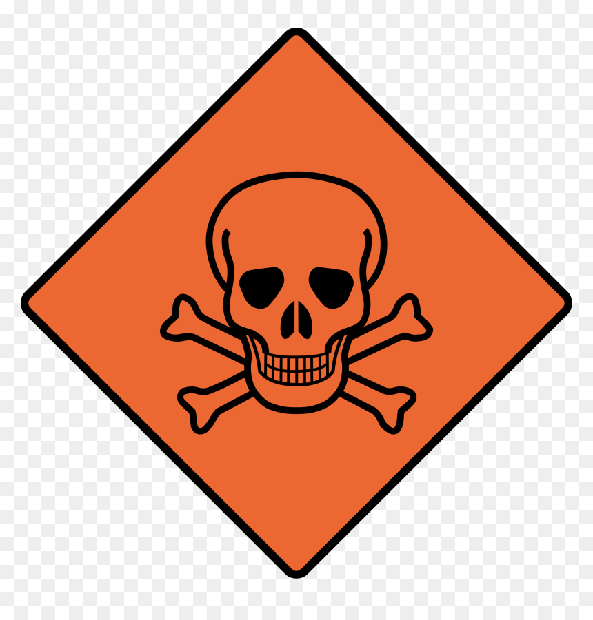 Toxic Us Clip Arts - Clip Art Black And White Skull, HD Png Download - toxic png